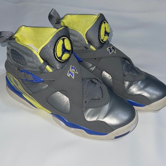 SOLD on eBay! Nike Air Jordan VIII 8 Retro GS GREY VIOLET BLUE 580528-038 SZ:7Y - Picture 15 of 16